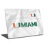 University of Miami White Jersey Universal Laptop 16in (13 x 9.4in) Skin